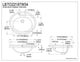 Eden White China Countertop Bathroom Sink with 4" Center LBTO22187W34