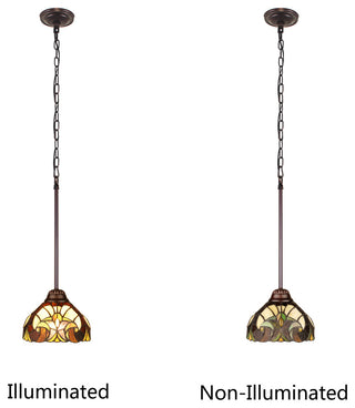 Liaison Victorian-Style 1-Light Ceiling Mini Pendant 8" Shade