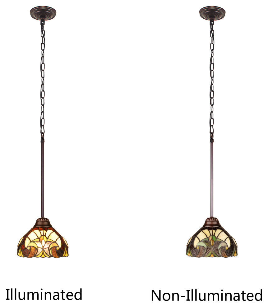Liaison Victorian-Style 1-Light Ceiling Mini Pendant 8" Shade