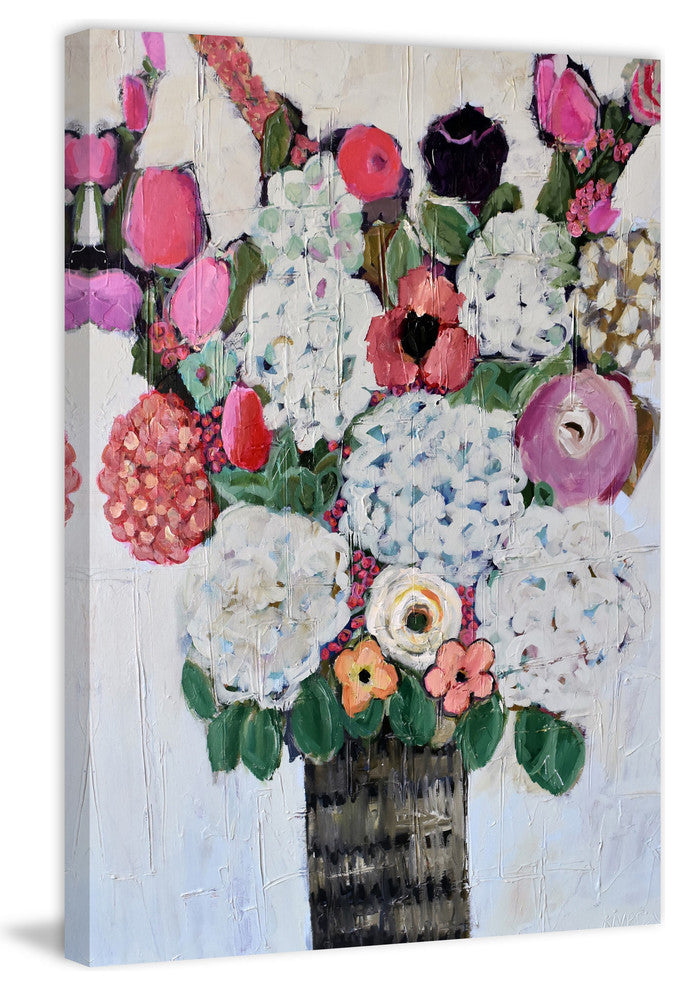Marmont Hill, "Lovely Bouquet" by Michelle Rivera Print on Wrapped Canvas, 12x18