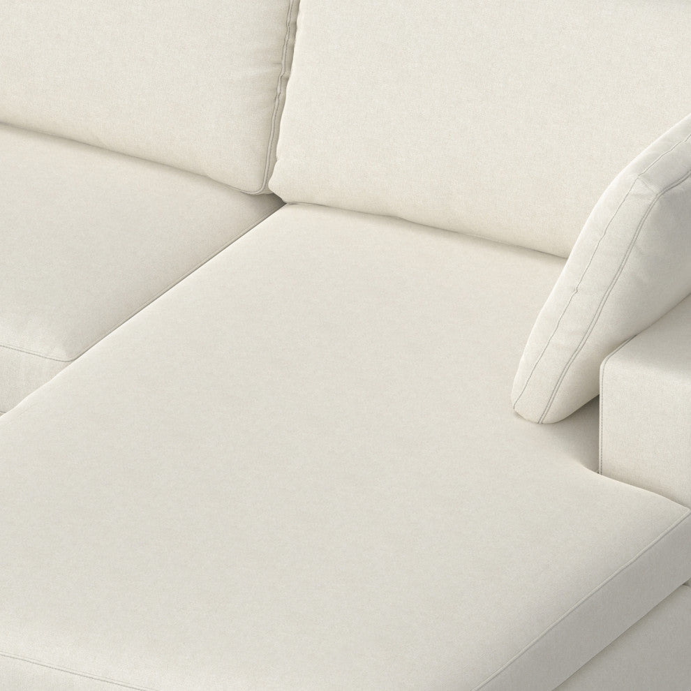 Charlie Right-Facing Sectional in Tightly Woven Performance Fabric