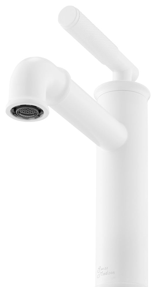 Avallon Single Hole, Single-Handle Sleek, Bathroom Faucet, Matte White