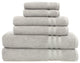 Denzi Towel Set, Gray, 6 Piece