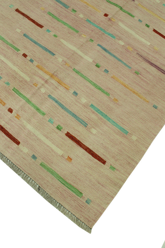 Winchester Kilim Tod Purple/Rust Rug, 4'1x6'0