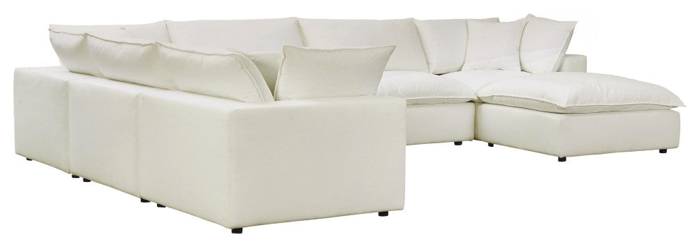 Cali Natural Modular Large Chaise Sectional