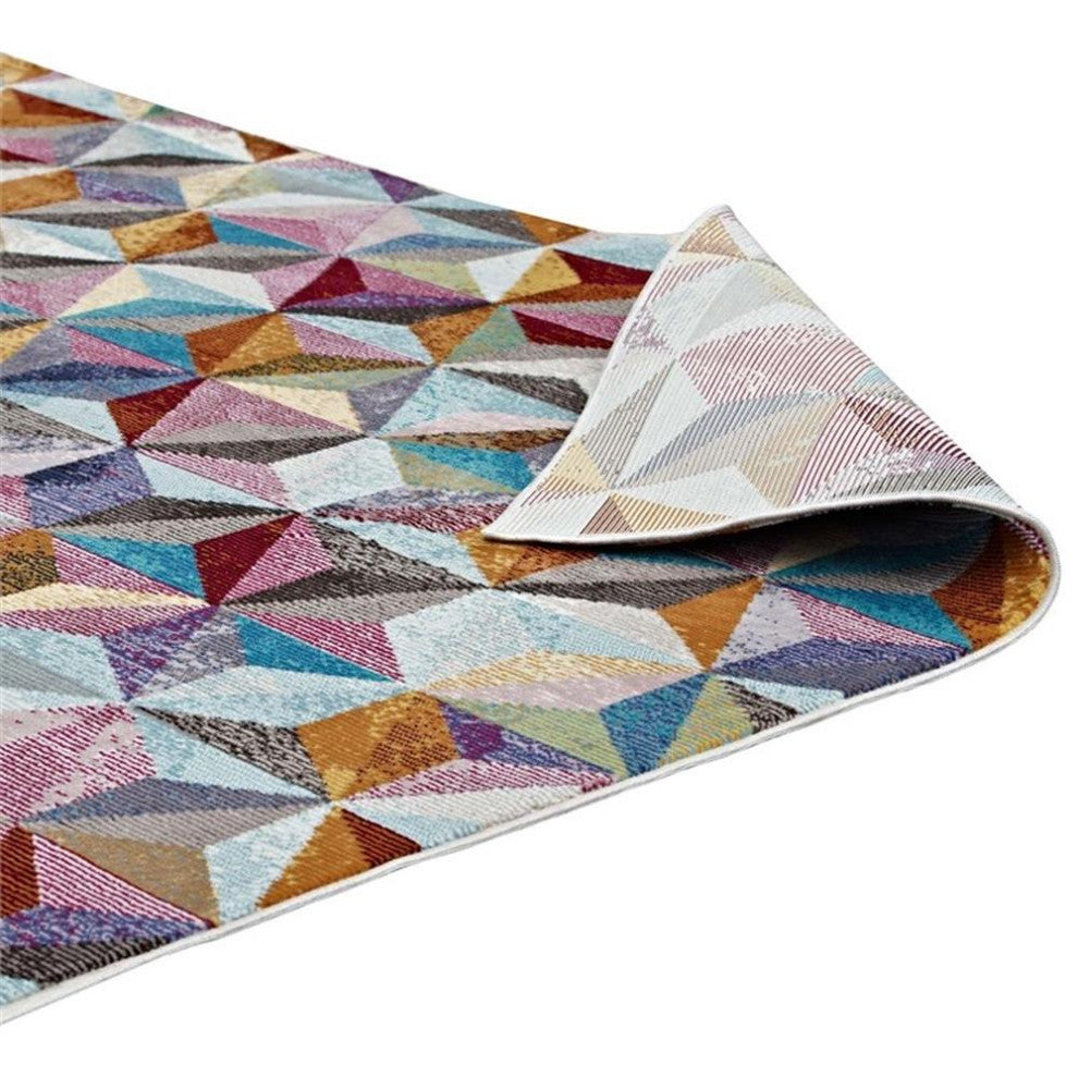 Arisa Geometric Hexagon Mosaic 4x6 Area Rug in Multicolored
