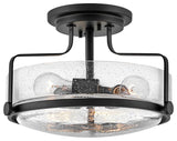 Hinkley Harper 14.5" Semi-Flush Ceiling Light, Black