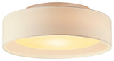 Naomi 15.75" 3 Light Flush Mount Ceiling Fixture in Beige