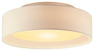 Naomi 15.75" 3 Light Flush Mount Ceiling Fixture in Beige