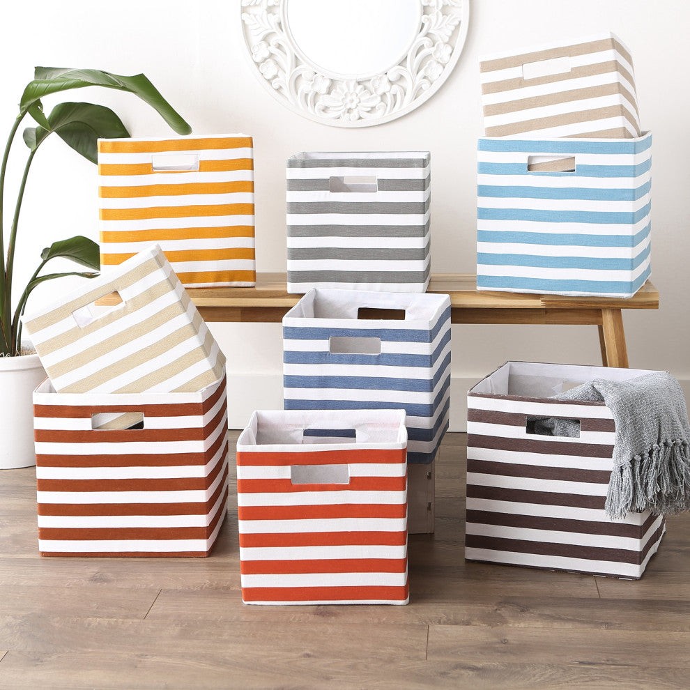 Polyester Cube Stripe Mineral Square 11x11x11
