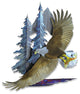Country Rustic Home Decor 'Freedom' - Lodge Eagle Art on Stainless Steel
