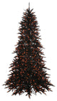 Vickerman 3' Black Tree With Plastic Stand and Orange Dura-Lit Lights