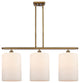 Innovations 516-3I-BB-G111-L 3 Light Island Light, Brushed Brass