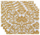 Alexys, Floral Print Placemat, Gold