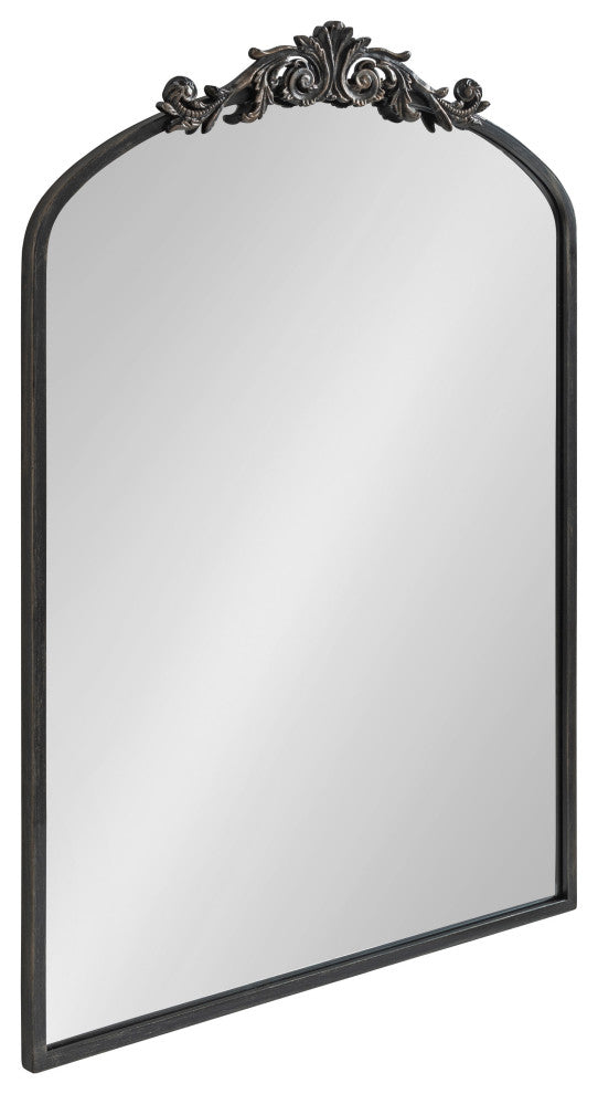 Arendahl Traditional Arch Mirror, Black, 24x36