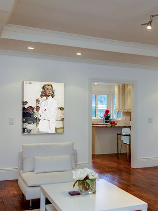 "Too Young for Trouble" Painting Print on Wrapped Canvas