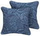 Sorra Home Maven Capri Outdoor/Indoor Corded Pillow, Set of 2, 24"x24"x6"
