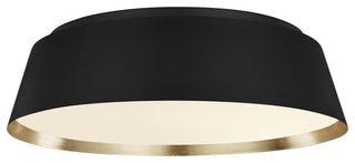 Asher Large Flush Mount, Midnight Black
