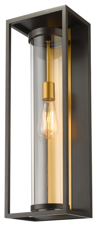 Zlite 584B-DBZ-OBS 1-Light Outdoor Wall Sconce, Clear
