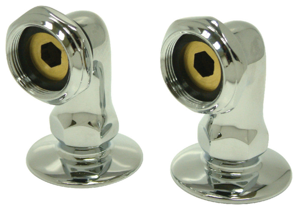 Kingston Brass 2" Deck Mount Riser for Leg Tub Filer, Polished Chrome