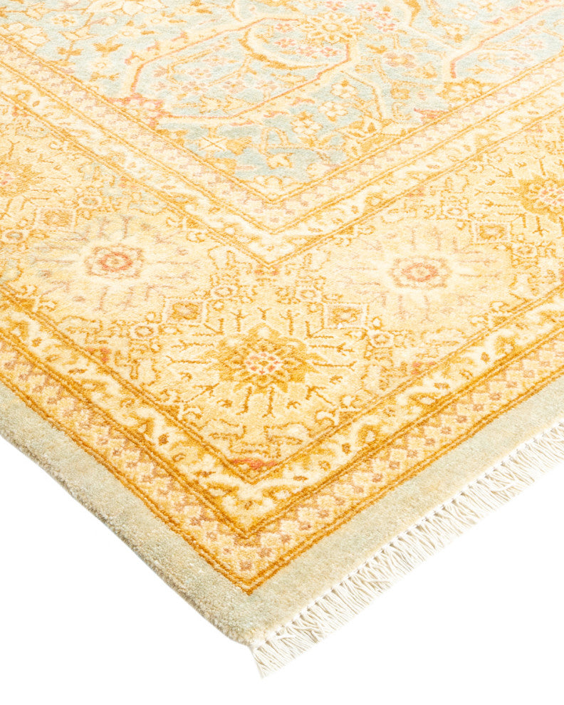 Mogul, One-of-a-Kind Hand-Knotted Area Rug Light Blue, 6' 1" x 9' 2"