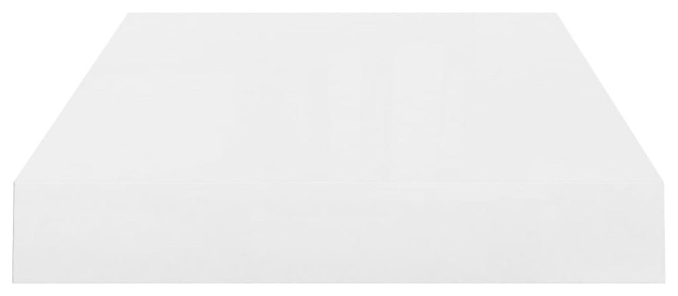 vidaXL Wall Shelves Floating Shelves Display Shelves 2 Pcs High Gloss White