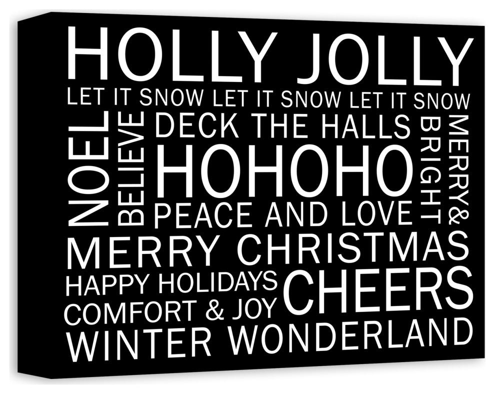Christmas Sayings 1 11x14 Canvas Wall Art