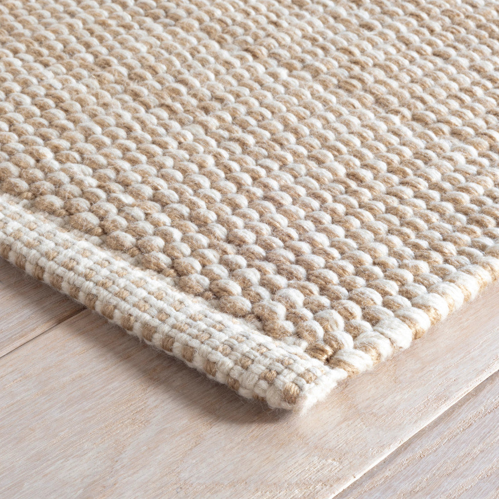 Dash & Albert Pebble Natural Handwoven Performance Rug, Natural, 2'6" x 8'