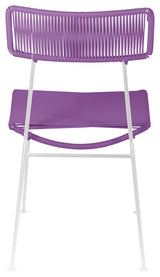 Hapi Indoor/Outdoor Handmade Dining Chair, Orchid on White