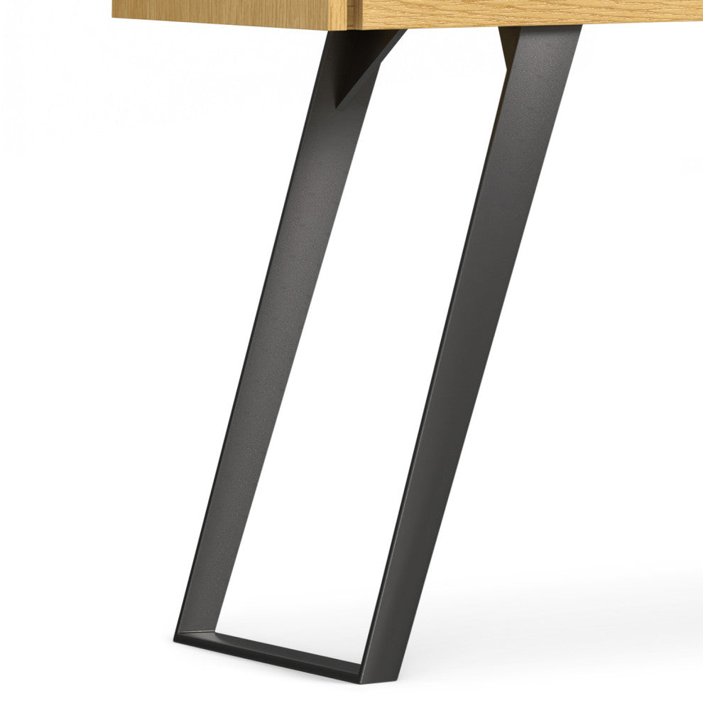 Lowry Console Sofa Table, Oak Veneer
