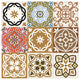 4" x 4" Snickerdoodle Mosaic Pop Peel and Stick Removable Tiles