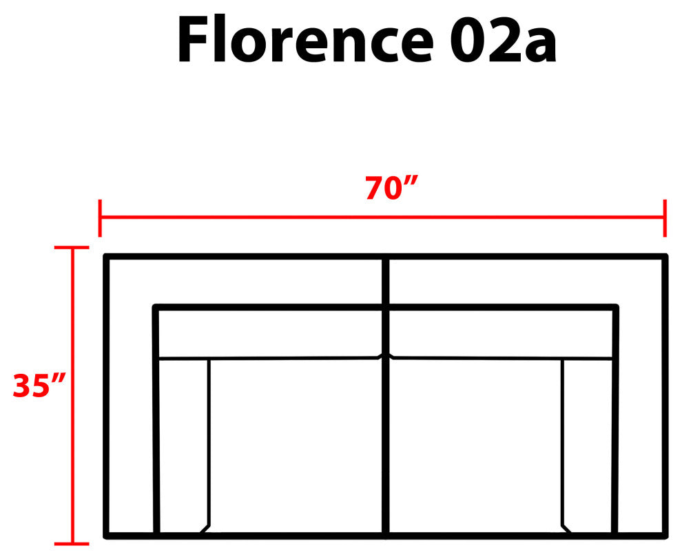 Florence 2 Piece Outdoor Wicker Patio Furniture Set 02a