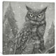 "Winter Owl Square" by Terry Fan, 26x26x1.5