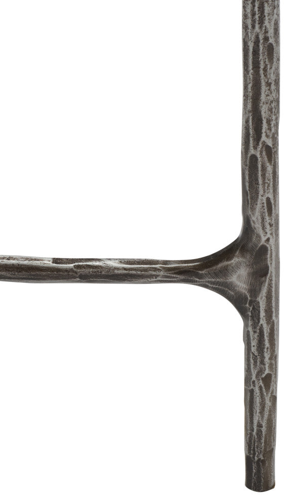 Safavieh Couture Jessa Oval Metal Coffee Table, Silver