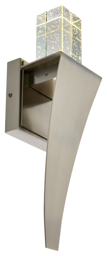 Catania LED Integrated Satin Nickel Wall Light