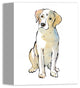 Yellow Labrador Dog 8x10 Canvas Wall Art