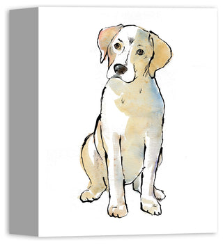 Yellow Labrador Dog 8x10 Canvas Wall Art