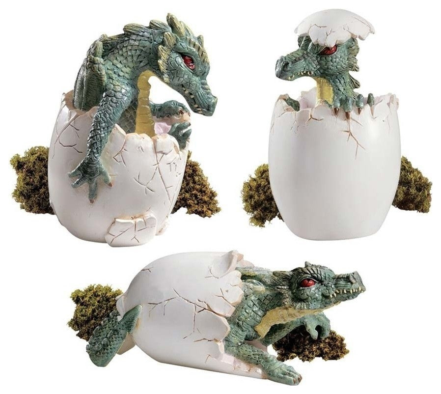 Dragon Hatchlings Statues, Set of 6