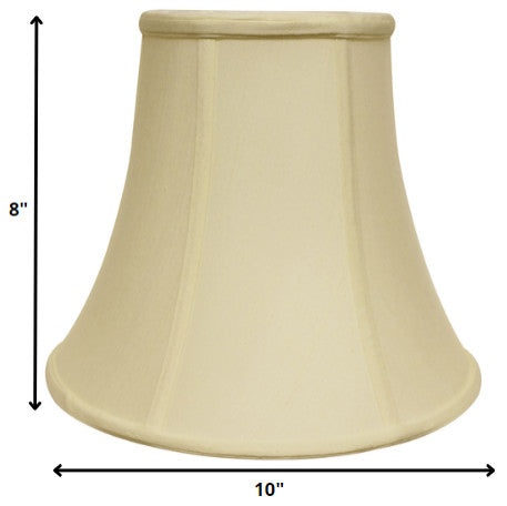 10" Ivory Premium Bell Monay Shantung Lampshade