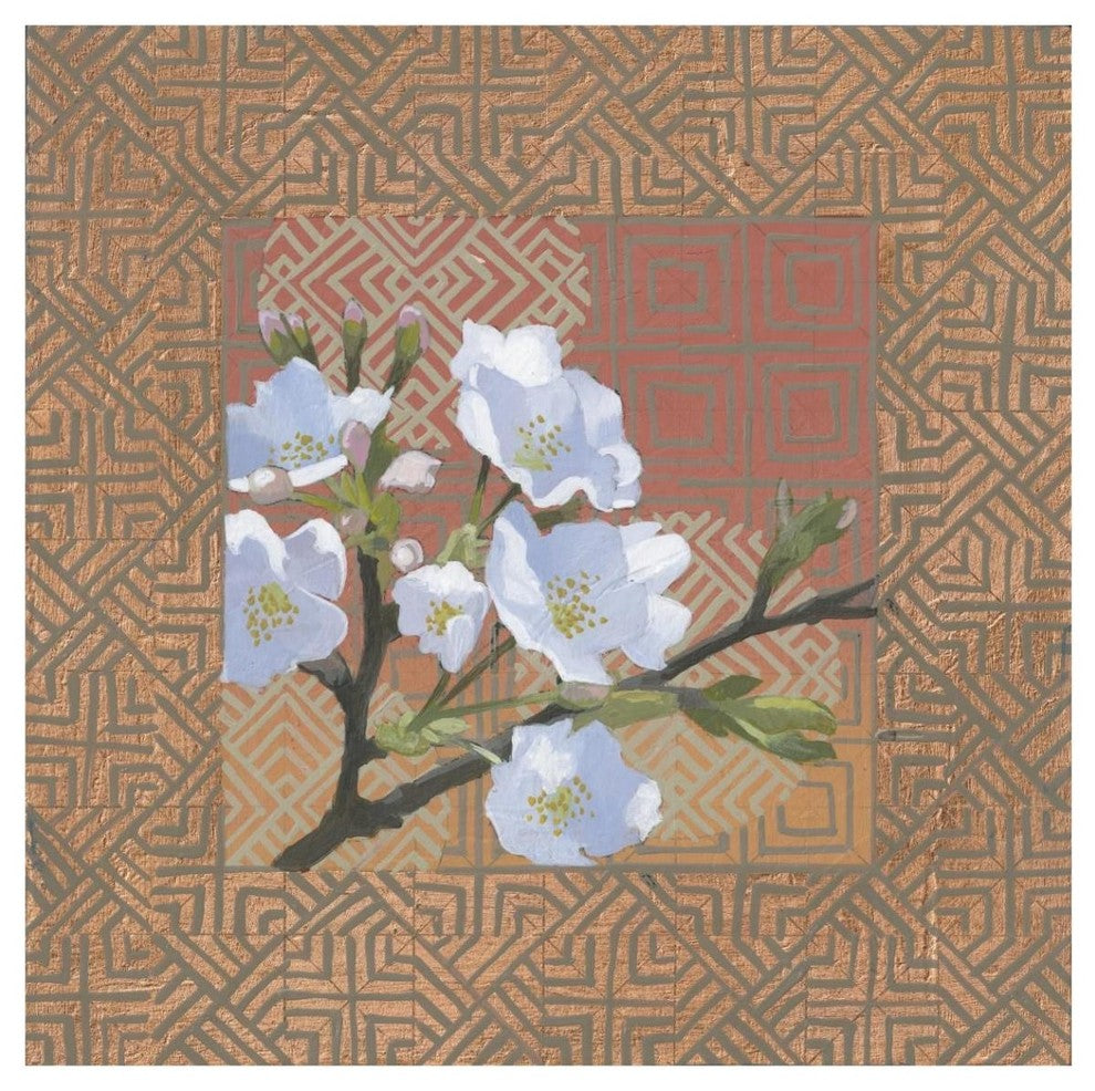 "Spring Pear Blossoms" Digital Paper Print by Kathrine Lovell, 42"x42"