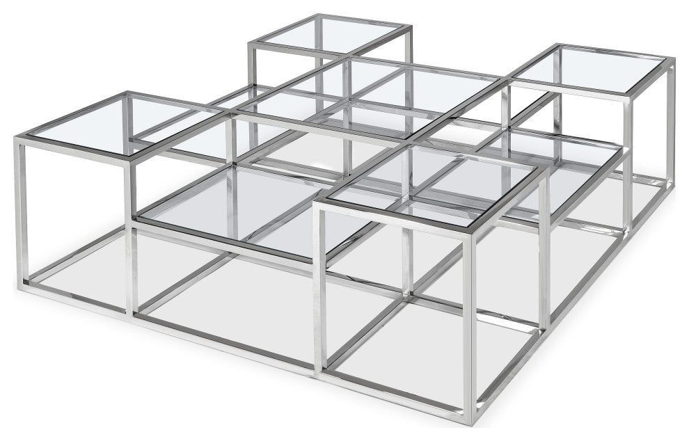 Laguna Coffee Table, Silver