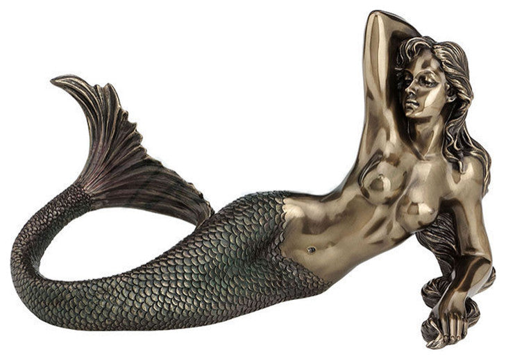 Mermaid Lying Down Statue by Veronese Design