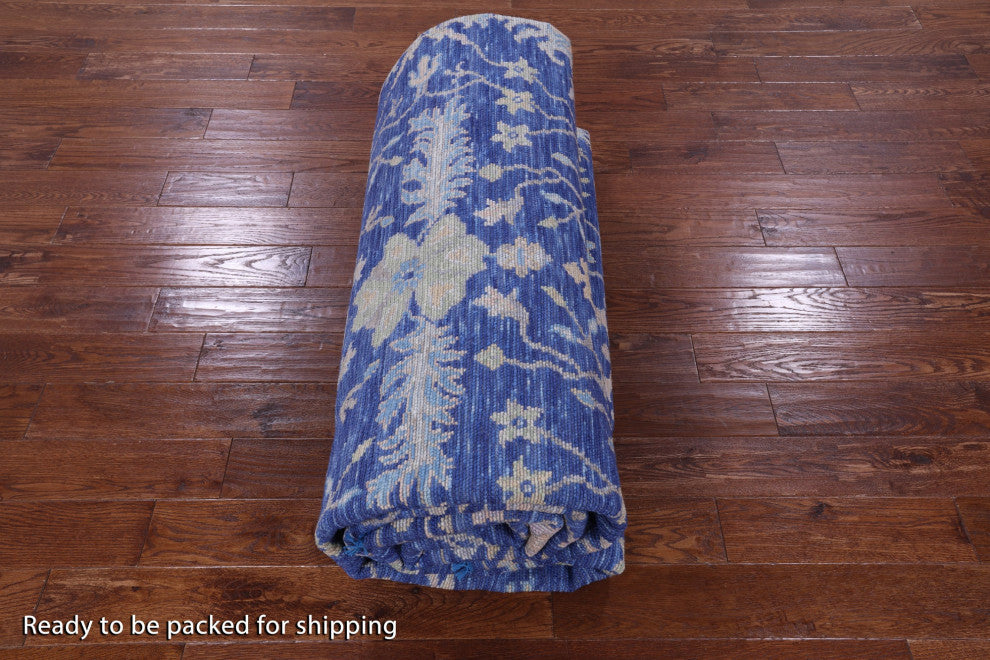 Turkish Oushak Hand Knotted Wool Rug 10' 3" X 13' 8" - Q13314