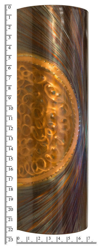 Clay Moon Copper Sconce, Planets