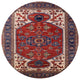 Ahgly Company Indoor Round Mid-Century Modern Area Rugs, 3' Round