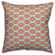 Floral Argyle, Blue and Red Throw Pillow Cover, 20"x20"