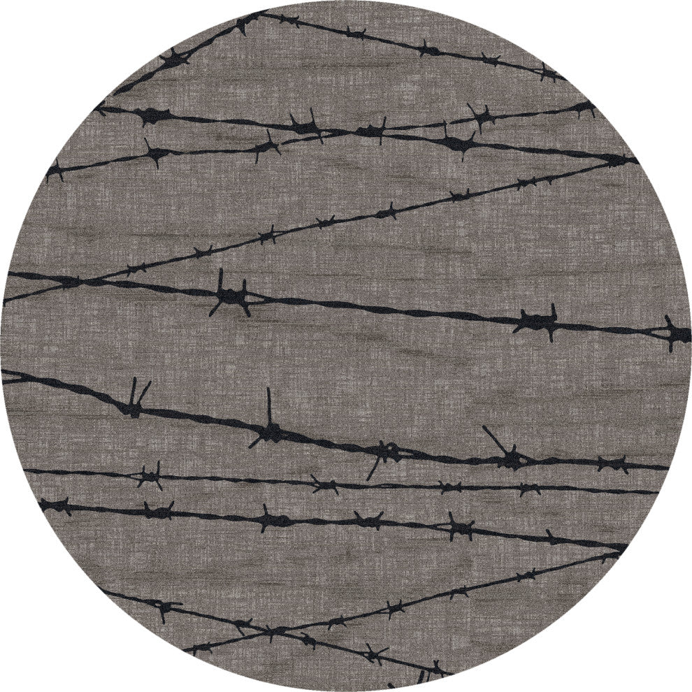 Barbed Wire, Brown, 8' Round