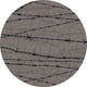 Barbed Wire, Brown, 8' Round