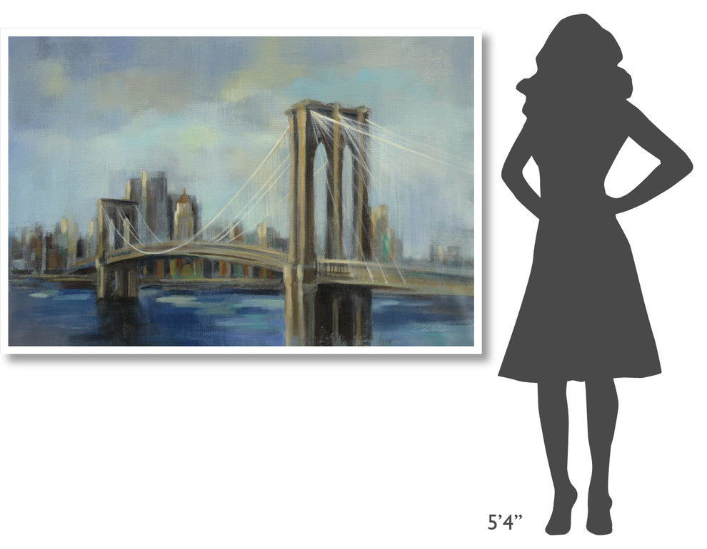 "Brooklyn Bridge" Digital Paper Print by Silvia Vassileva, 62"x42"