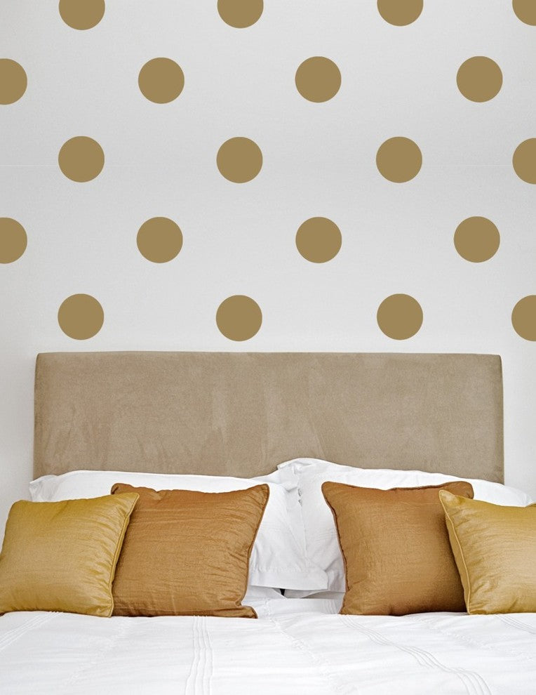 Dots Pattern Wall Decal, 3", Grey